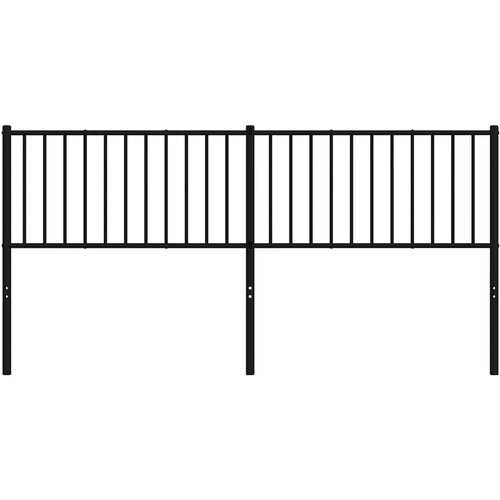  Metalno zamjensko uzglavlje crno 180 cm Slike