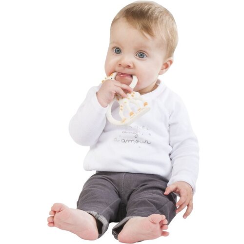 Sophie La Girafe Vulli So&amp;#039;Pure grickalica za bebe Extra Soft 1 kom Slike