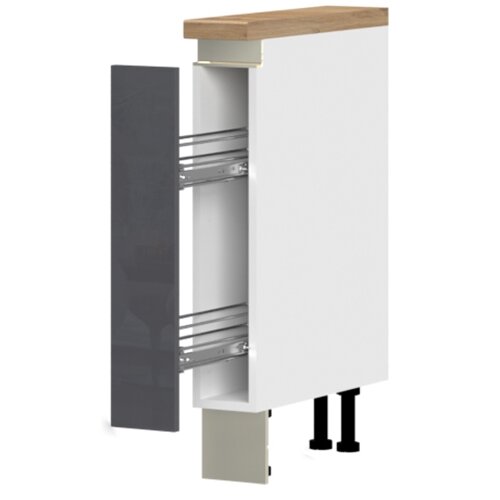 Jela spodnji element R-15-1K/5 za kuhinjo infinity (več barv)-antracit, visoki sijaj Slike