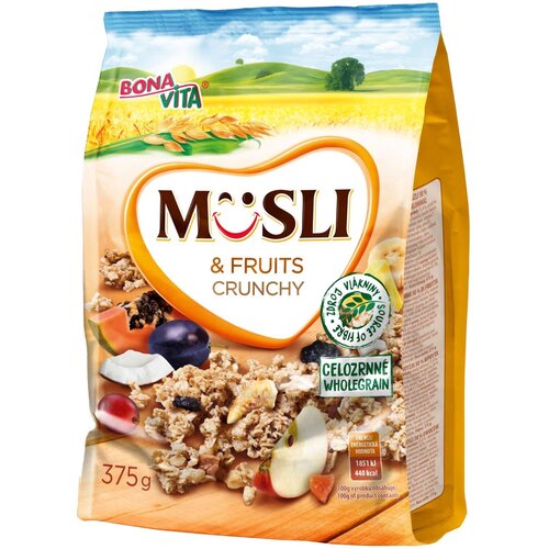  Musli BONAVITA crunchy fruits 375g Cene
