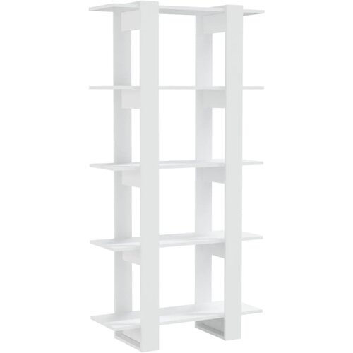 Maison Chic Knjižna omara - Knjižni regal bela 80x30x160 cm iverna plo&amp;scaron;ča, (21724777) Slike