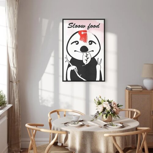  Slika - Sloth Trendsetter (1 Part) Vertical 40x60 U crnom drvenom okviru Slike