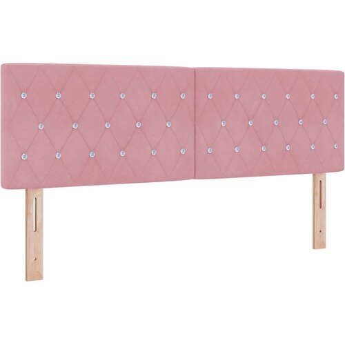  LED Box Spring Krevet s madracem Ružičasta 140 x 200 cm Bar&amp;scaron;un Slike