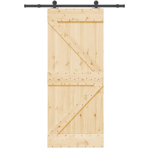  Klizna vrata NARVIK 85 x 210 cm (152,5 cm) Prirodna i crna Slike