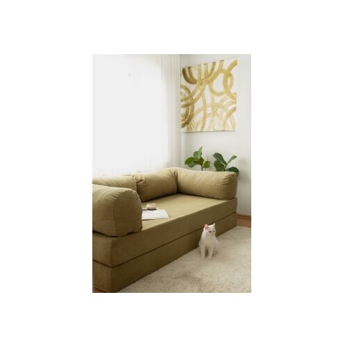 Atelier Del Sofa Nook sklopiva sofa, 100x200x70cm, žuta Slike