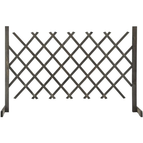 vidaXL Vrtna mrežasta ograja siva 120x90 cm trden les jelke Cene