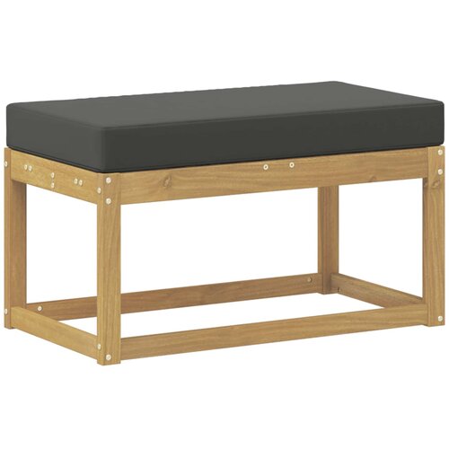 VidaXL Zunanji stolček klop Bela 80 x 43 x 45 cm Masiven les akacije, (5000271842) Slike