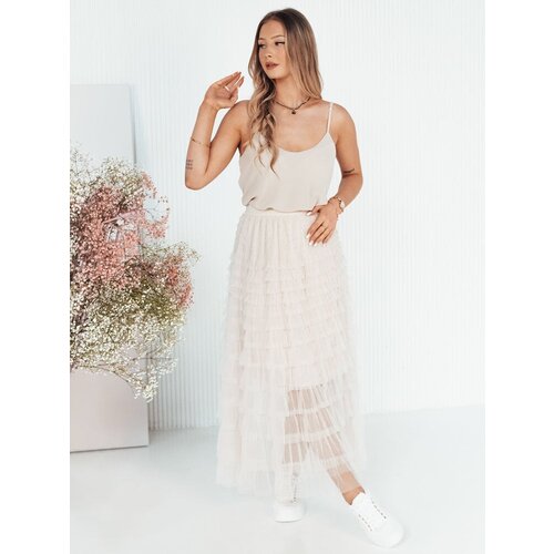 DStreet HILTAS Beige Tulle Skirt Slike