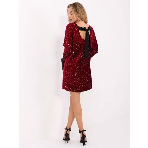 Italy Moda Dress-MI-SK-A2813.64-burgundy Slike