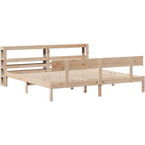 vidaXL Posteljni okvir z vzglavjem 180x200 cm borovina, (21292319) Cene