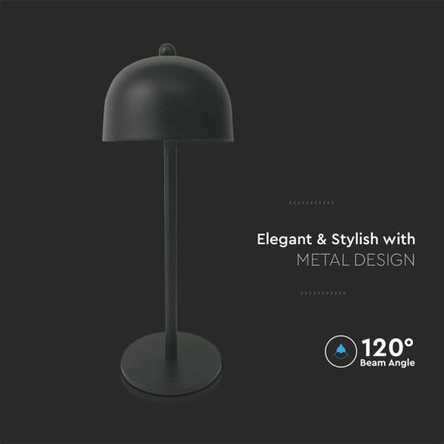 LED prigu&amp;scaron;iva punjiva stona lampa LED/1W/5V 3000-6000K 1800 mAh crna Slike