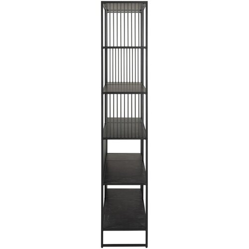 Actona Crna biblioteka 120x185x35 cm Strington &amp;ndash; Slike