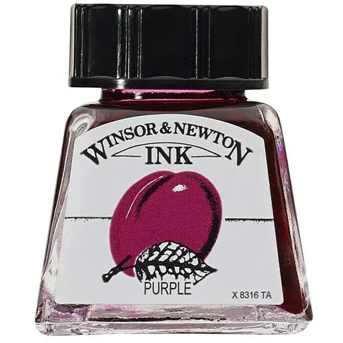 WINSOR & NEWTON Tinta za crtanje (Purpurno, 14 ml, Boca)