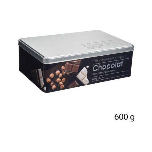 5five five kutija za čokoladu black edition 20X13X6,8CM metal crna 136314 Slike