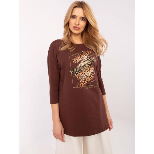 Calimera Blouse-CLM-BZ-0052.37-brown Cene