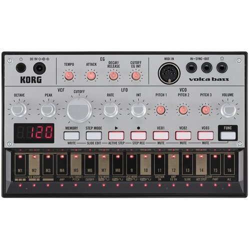 Korg Analogna bas ma&amp;scaron;ina Volca bass Siva Slike