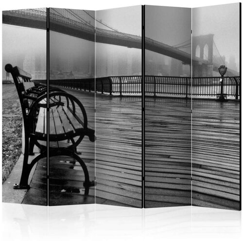  Paravan u 5 dijelova - A Foggy Day on the Brooklyn Bridge II [Room Dividers] 225x172 Cijene