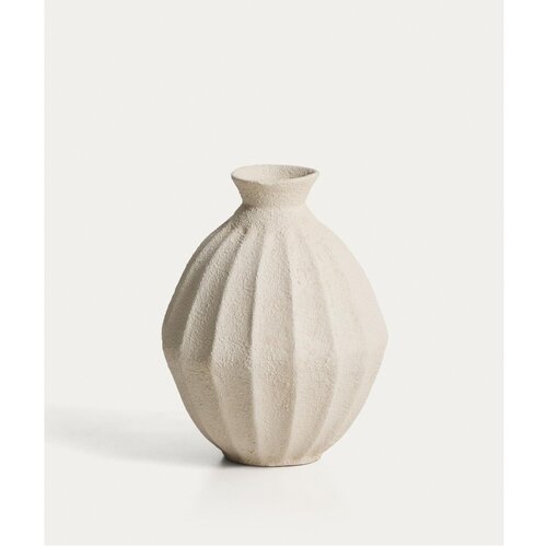 Kave Home Krem ručno izrađena/visoka vaza od papier-m&acirc;ch&eacute; (visina 46,5 cm) Arquena &ndash; Cijene