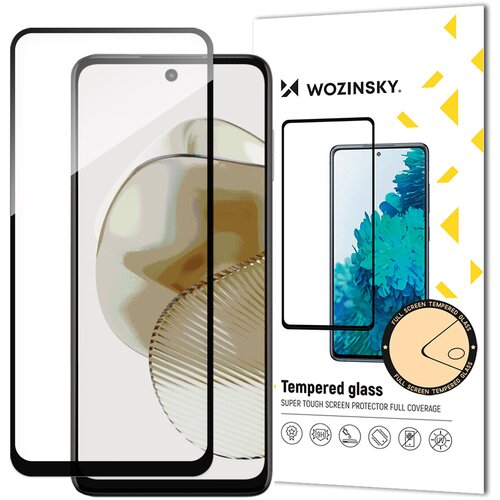 Wozinsky Trpežno kaljeno steklo za Motorola G73 za celoten zaslon z okvirjem Full Glue, črno, (21534040) Cene