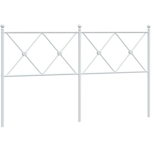  Metalno uzglavlje bijelo 160 cm Slike