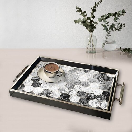 Aberto Design Poslužavnik TPG9822 50 x 29 x 3.5 cm, Šareni Cene