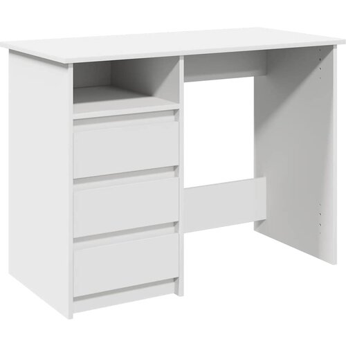 Maison Chic pisalna miza - pisarni&amp;scaron;ka miza - računalni&amp;scaron;ka miza bela 102x50x75 cm inženirski les, (21785720) Slike