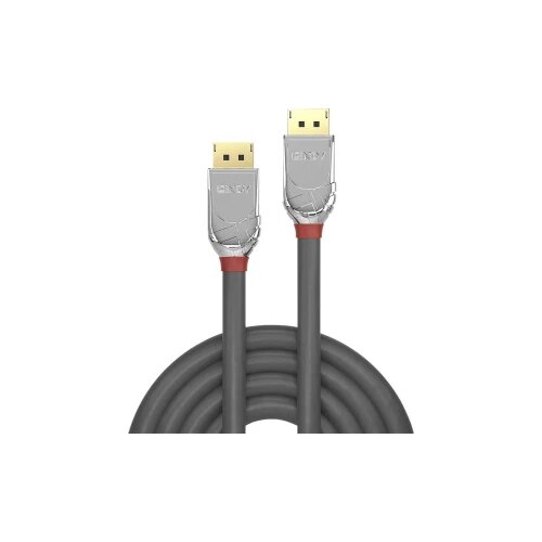 Lindy DisplayPort priključni kabel DisplayPort utikač, DisplayPort utikač 1.00 m siva 36301 DisplayPort kabel Cijene