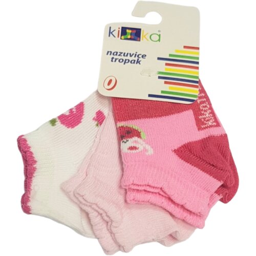 Kika Set čarapa za bebe, 3 komada, Roze Cene