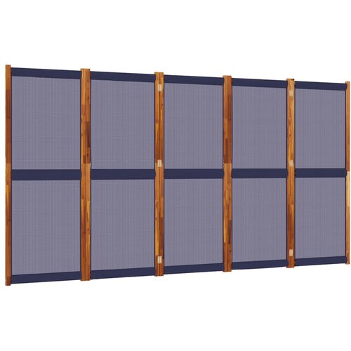 Maison Chic Paravan - Sobne pregrade 5-delni temno moder 350x180 cm, (22111913) Cene