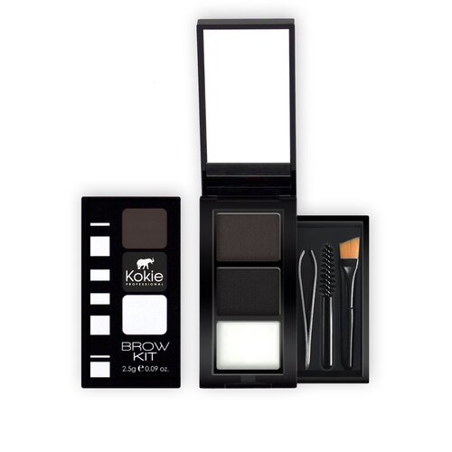 Kokie Cosmetics Brow Kit Set za definisanje obrva, 598 Black Slike