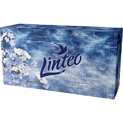 Linteo Paper Tissues Two-ply Paper, 150 pcs per box papirnate maramice 150 kom Slike