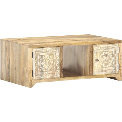 Furnova Klubska mizica 90x50x35 cm trden mangov les, (22056297) Slike