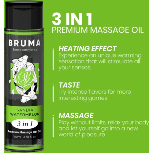 Bruma masažno olje hot oil watermelon 3in1 Slike