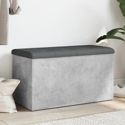  The Living Store Klop za shranjevanje betonska siva 82x42x45 cm inženirski les - Klop Za Shranjevanje, (21448384) Cene