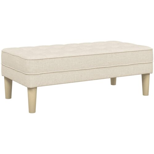  Klupa s jastukom Laneno platno 113 x 57 x 39 cm tkanina Slike
