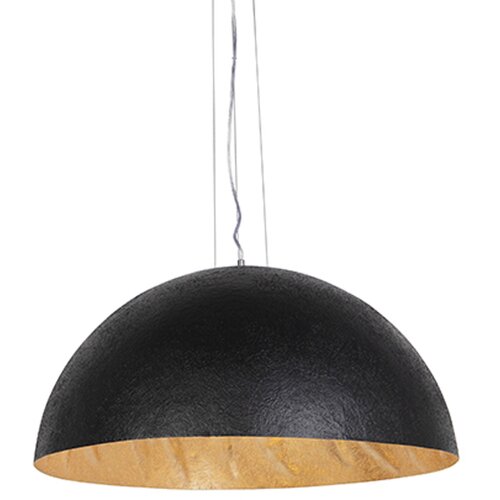 QAZQA Industrijska viseča svetilka črna z zlatom 70 cm - Magna Cene