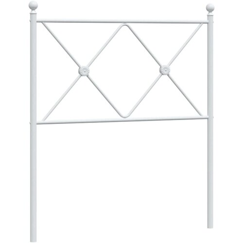 Maison Chic kovinsko posteljno vzglavje - vzglavna omarica - nočna omarica belo 80 cm, (21704725) Slike