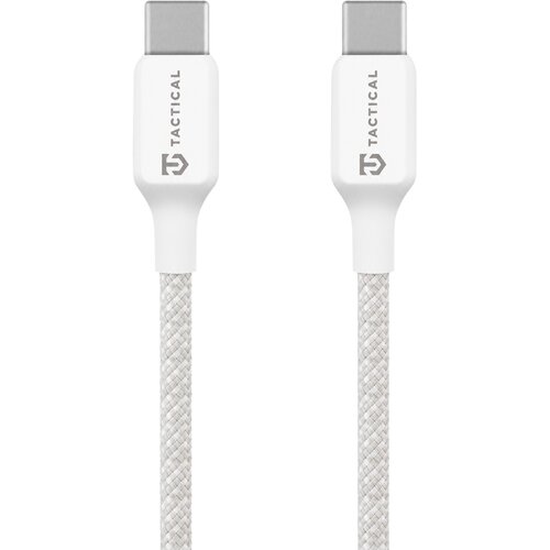 TACTICAL Stitch Thread pleten USB-C v USB-C kabel bele barve dolžine 2m Slike