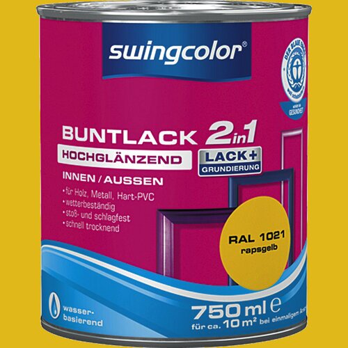 SWINGCOLOR lak u boji 2u1 (boja: žute boje, 750 ml) Slike