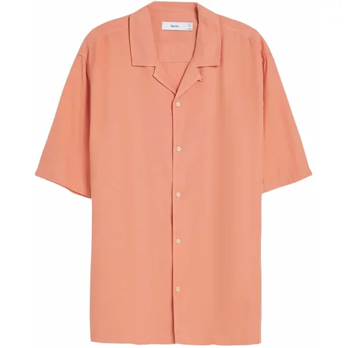 Bershka Košulja pastelno narančasta