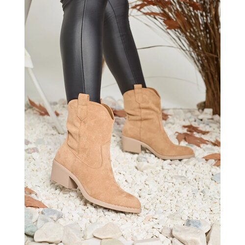 Resti Light brown women's insulated cowboy boots Bronco Cene