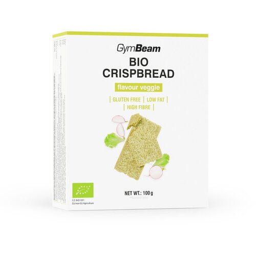 GymBeam BIO Crispbread 100 g veggie Cene