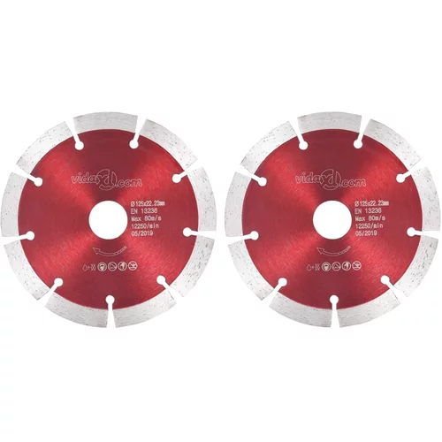  Dijamantni diskovi za rezanje 2 kom čelični 125 mm