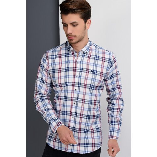 Dewberry G663 MEN&amp;#039;S SHIRT-NAVY BLUE Slike