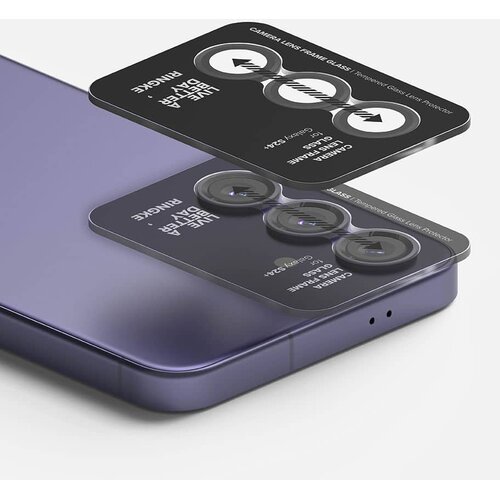 Ringke Za&amp;scaron;čitno steklo za objektiv kamere &amp;ndash; Samsung Galaxy S24 &amp;ndash; črno Slike