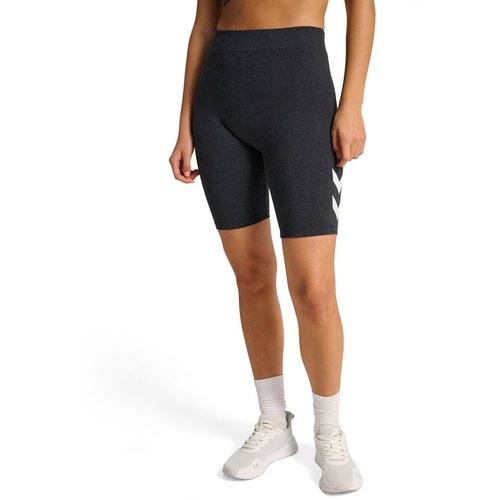 Hummel Ženske helanke HMLPulse Logo MW Short Tights, Crne Cene