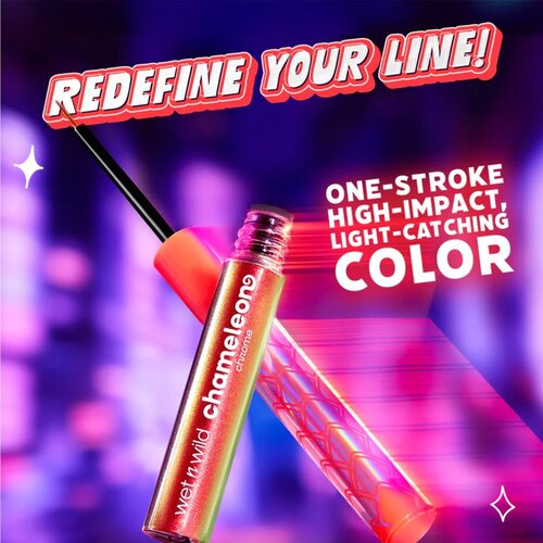 Wet&amp;#039;n wild Chameleon Chrome Liquid Eyeliner holografski tu&amp;scaron; za oči nijansa Turbo Dream 2.7 ml Slike
