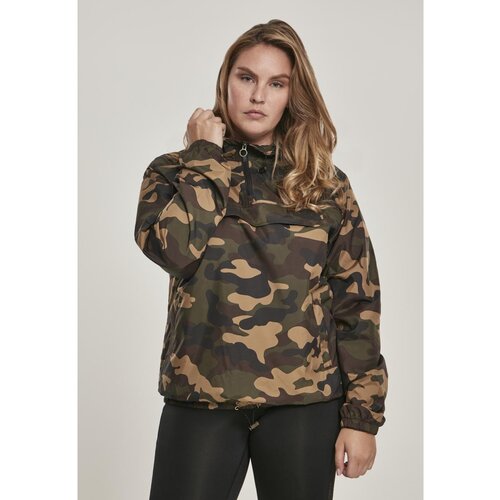 Urban Classics Ladies Camo Pull Over Jacket woodcamo Slike
