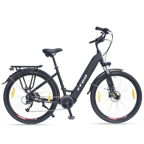 TTGO Električno kolo LKZZ-28ST, motor Bafang s srednjim pogonom 250 W, 36 V 20 Ah, črna, (21960326) Cene