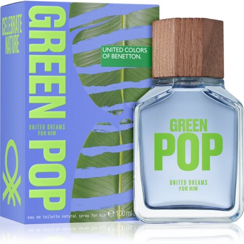 Benetton United Dreams Green Pop For Him toaletna voda za mo&amp;scaron;ke 100 ml Slike